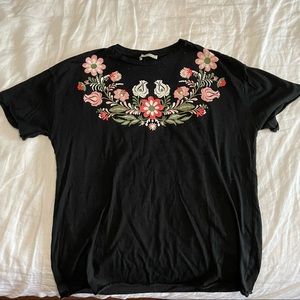 Floral printed t shirt